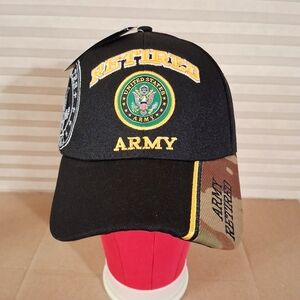 U.S. Army Retired Baseball Cap Adjustable Embroidered